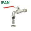 IFAN Manufacture Supply Brass Bibcock Low Price OEM Outdoor Application Scenario